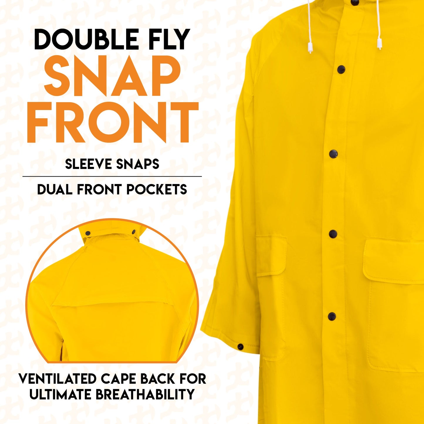 Rain Coat With Detachable Hood