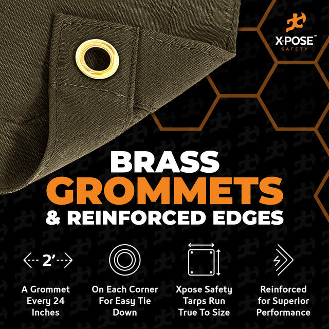 Olive Drab Canvas Tarps 10oz