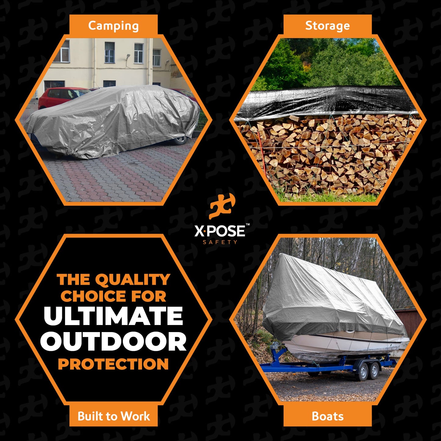 10 Mil Silver Black Heavy Duty Poly Tarp