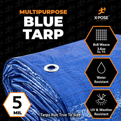 5 Mil Blue Poly Tarps