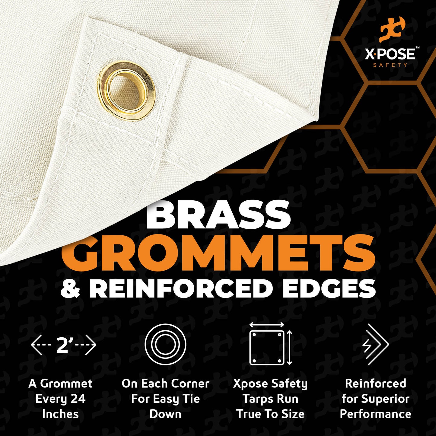 White Canvas Tarps 10oz