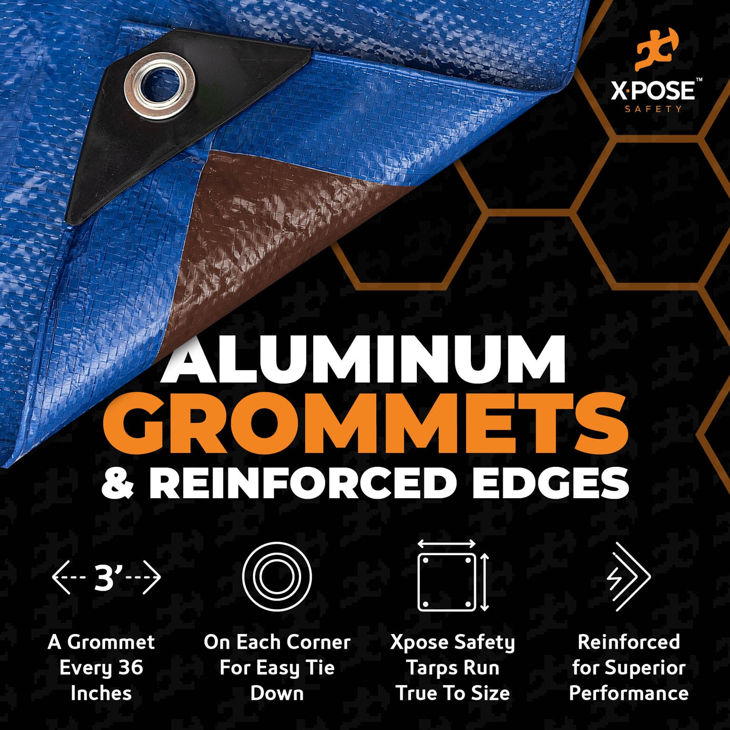 7 Mil Blue/Brown Heavy Tarp