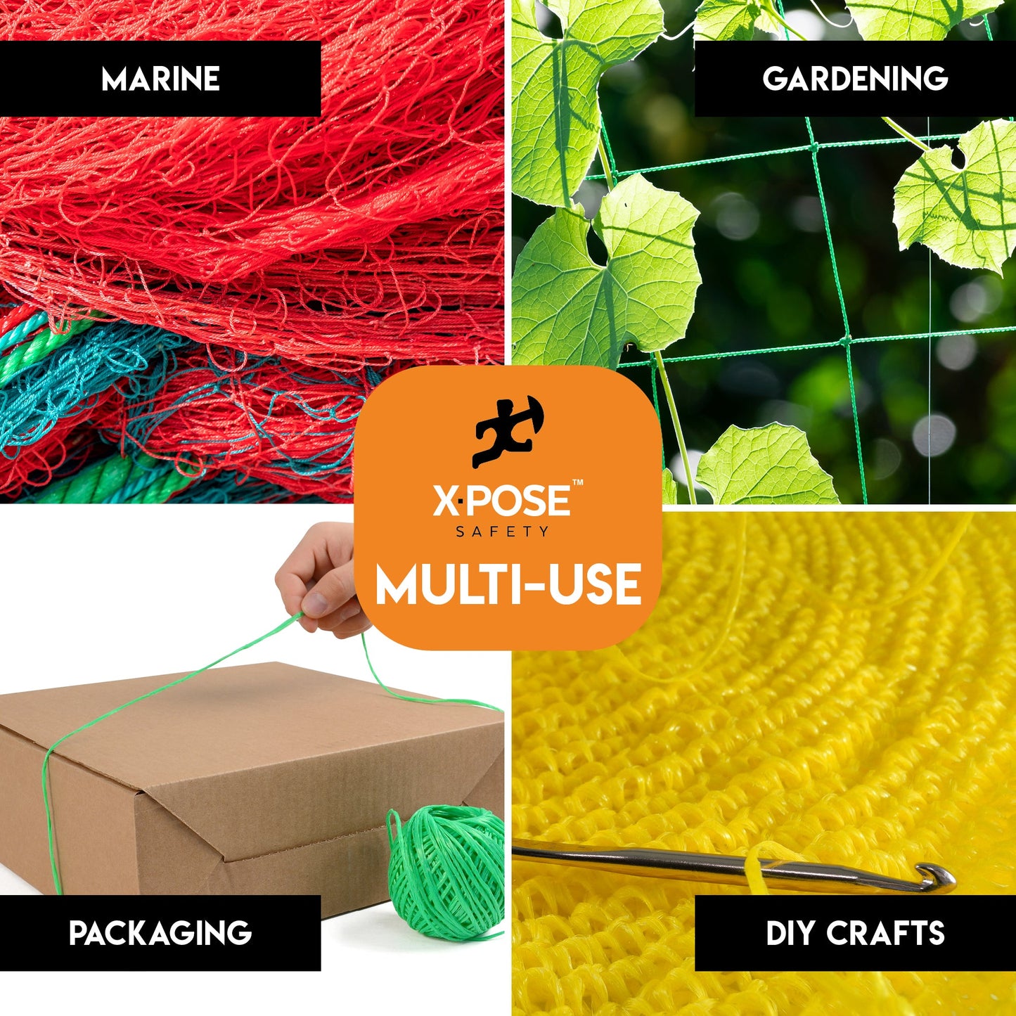 Parcel Twine - Polyester Cord Twine String 225' - Extra Strong Thick White String Spool