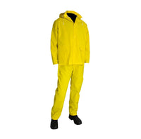 3pc Rain Suit With Pants & Detachable Hood