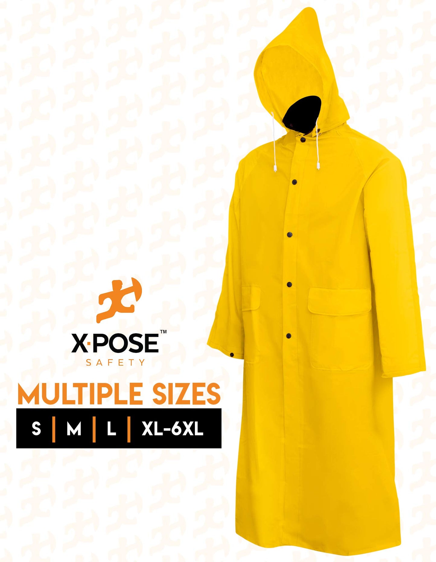 Rain Coat With Detachable Hood