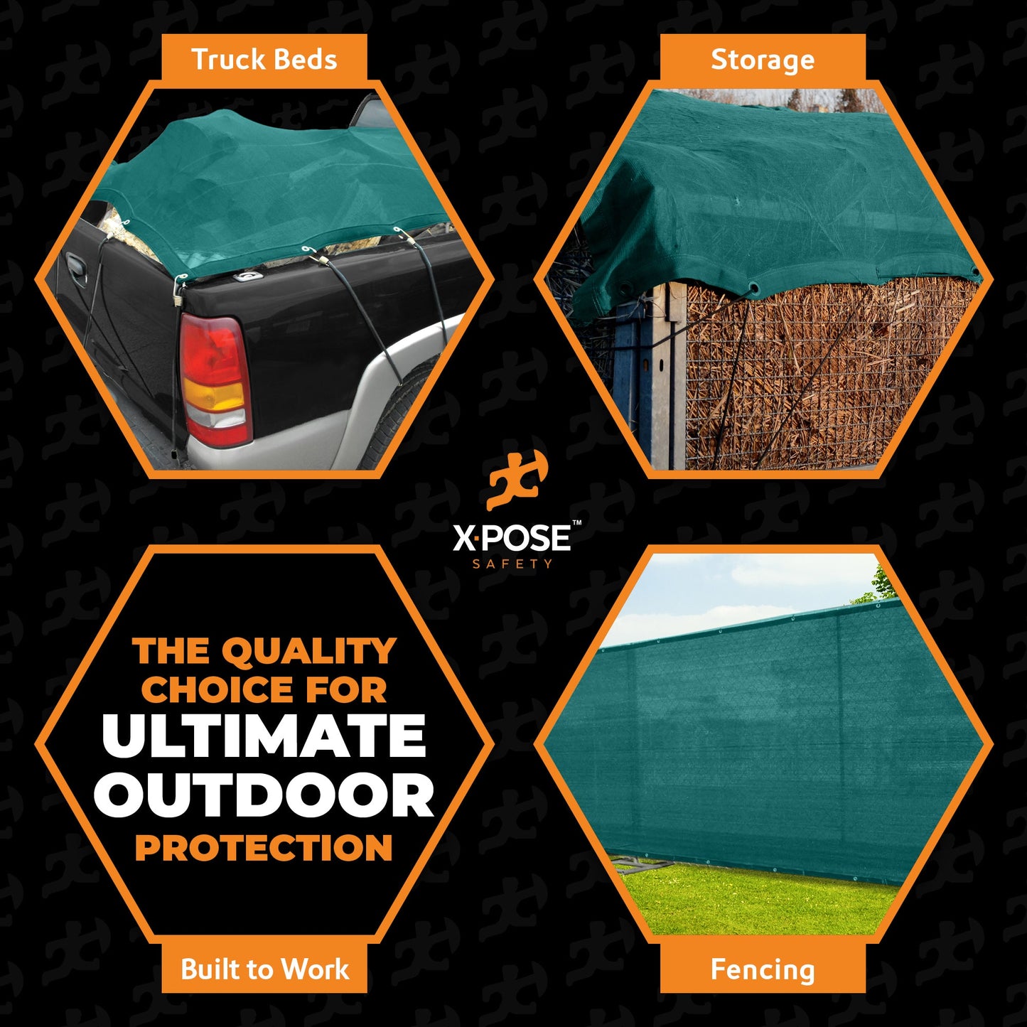 Green Mesh Truck Tarp