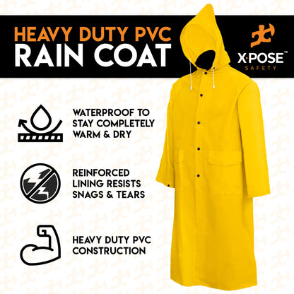 Rain Coat With Detachable Hood