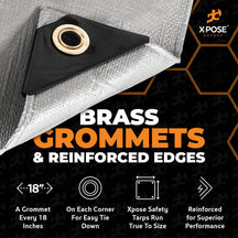 12 Mil Silver Extra Heavy Duty Poly Tarp