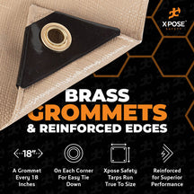 12 Mil Tan Extra Heavy Duty Poly Tarp