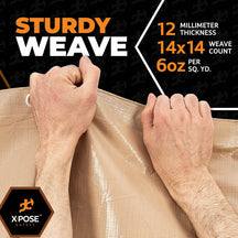 12 Mil Tan Extra Heavy Duty Poly Tarp