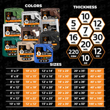 12 Mil Tan Extra Heavy Duty Poly Tarp