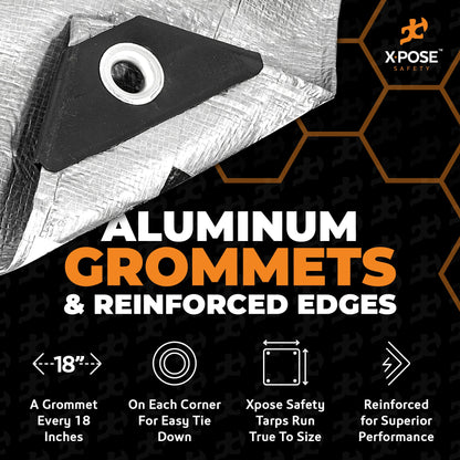 10 Mil Silver Black Heavy Duty Poly Tarp