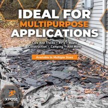 10 Mil Silver Black Heavy Duty Poly Tarp