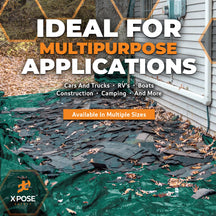 10 Mil Green Black Heavy Duty Poly Tarp