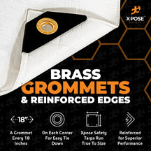 12 Mil White Extra Heavy Duty Poly Tarp