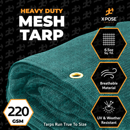 Green Mesh Truck Tarp