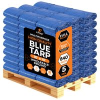 5 Mil Blue Poly Tarps Bulk Pallet